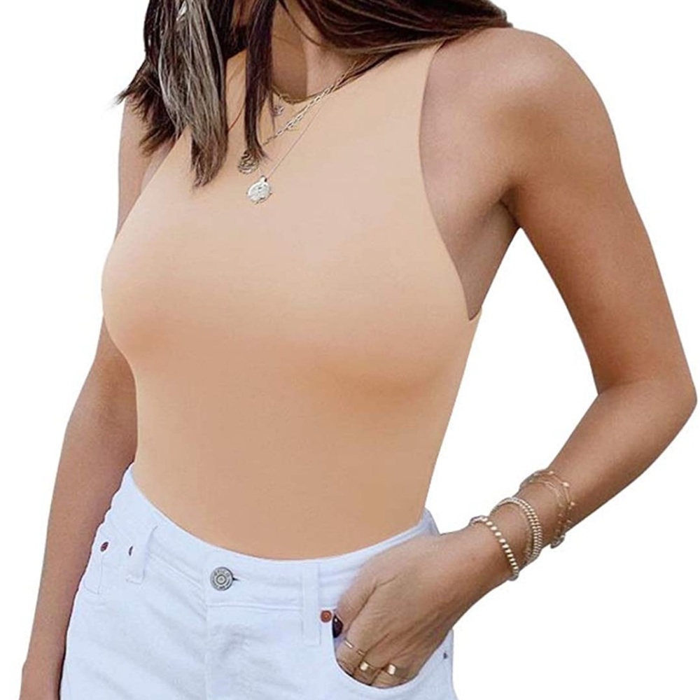 Sleeveless Racerback Body Suit